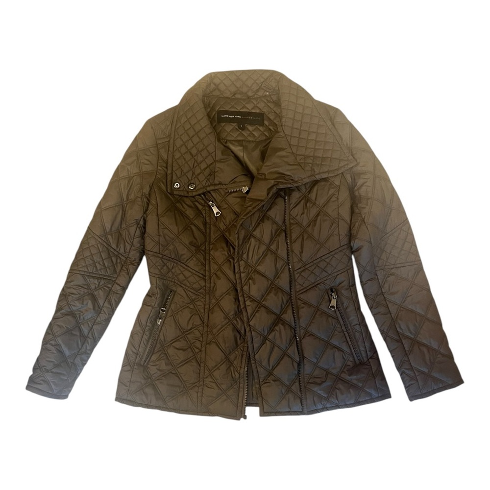 Marc New York Andrew Marc‎ green quilted puffer jacket size small.